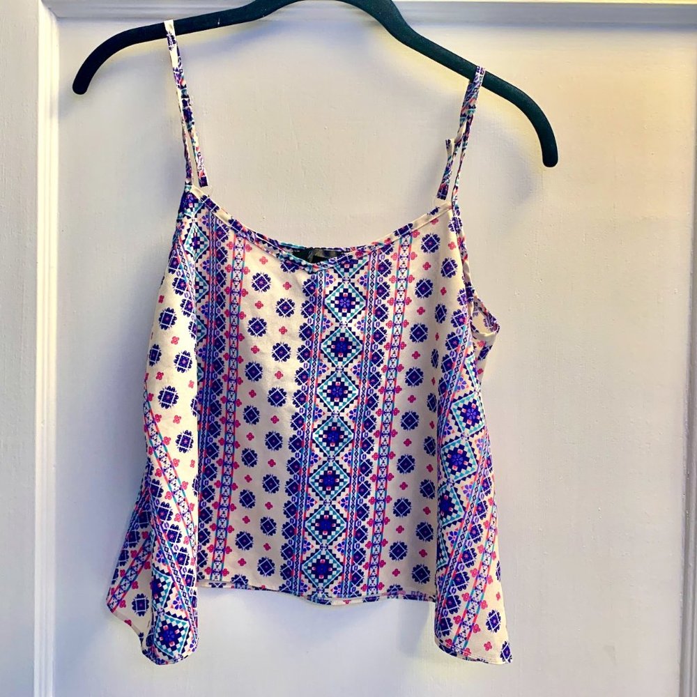 BEAUTIFUL designer crop-top blouse, Small
